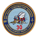 THIRTIETH NAVAL CONSTRUCTION REGIMENT SEABEES PATCH - HATNPATCH