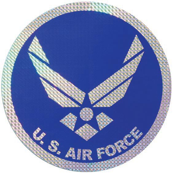 New Air Force Logo Large Prism Decal - HATNPATCH