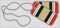 Iraq Campaign Ribbon Dog Tag Decal - HATNPATCH