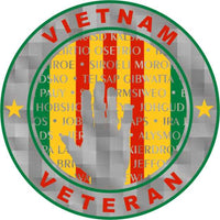 Vietnam Veteran Wall Memorial Prism Decal - HATNPATCH