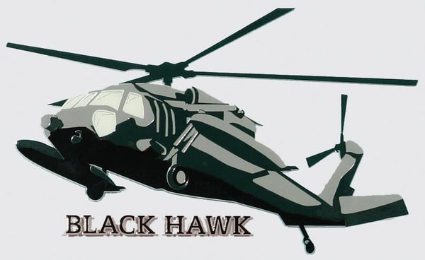 Black Hawk Helicopter Decal - HATNPATCH