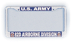 82D Airborne License Plate Frame - HATNPATCH