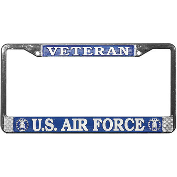 Veteran U.S. Air Force License Plate Frame - HATNPATCH