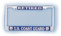 U.S. Coast Guard Retired License Plate Frame - HATNPATCH