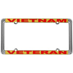 Vietnam Veteran Thin Rim License Plate - HATNPATCH