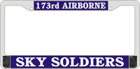 173rd Airborne License Plate Frame - HATNPATCH