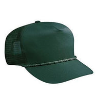 Blank Dark Green Mesh-back Trucker Hat - HATNPATCH