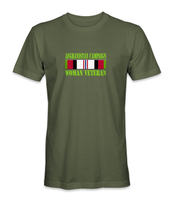 Afghanistan Campaign Woman Veteran T-Shirt V1 - HATNPATCH
