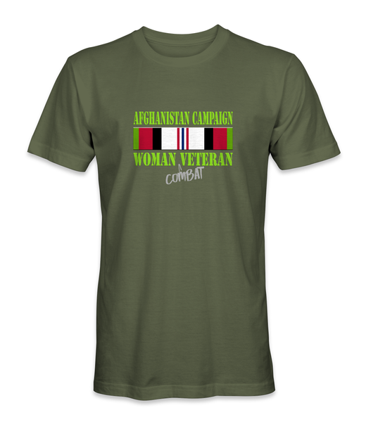 OEF Woman Combat Veteran T-Shirt V1 - HATNPATCH