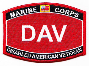 Marine Corps DAV Disabled American Veteran Patch - HATNPATCH