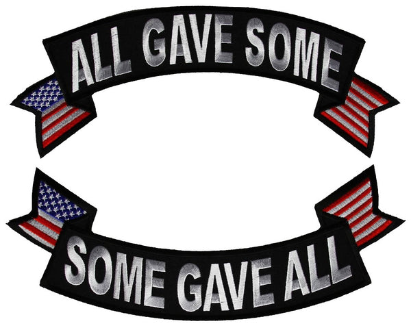 ALL GAVE SOME SOME GAVE ALL TOP AND BOTTOM ROCKER SET - HATNPATCH