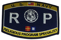 United States Navy Rating RP Religious Program Specialist Patch - HATNPATCH