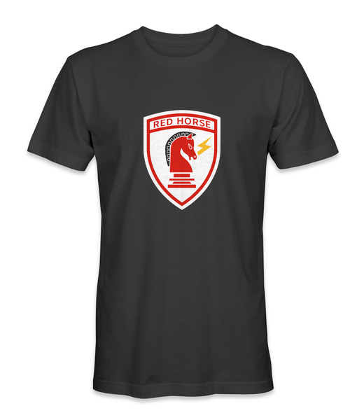 US Air Force Red Horse Shield T-Shirt - HATNPATCH