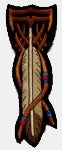 Feather w/ Beads Patch - HATNPATCH