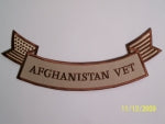 Large Afghanistan Vet Lower Rocker/Banner - HATNPATCH