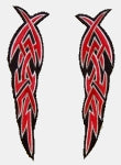 NATIVE TRIBAL FEATHERS-PAIR PATCH - HATNPATCH