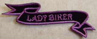 Lady Biker Patch - Purple - HATNPATCH