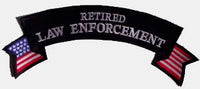Retired Law Enforcement Rocker - Large PATCH - HATNPATCH