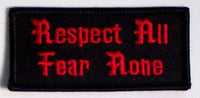 RESPECT ALL FEAR NONE PATCH - HATNPATCH