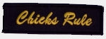 CHICKS RULE PATCH - HATNPATCH
