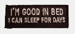I'M GOOD IN BED PATCH - HATNPATCH