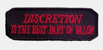 DISCRETION IS THE BEST PART OF VALOR PATCH - HATNPATCH