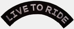 LIVE TO RIDE TOP ROCKER PATCH - HATNPATCH