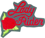 Lady Rider Patch - Red - HATNPATCH