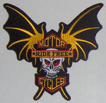 Ride Free w/Skull and Dragon Wings Medium Patch - HATNPATCH
