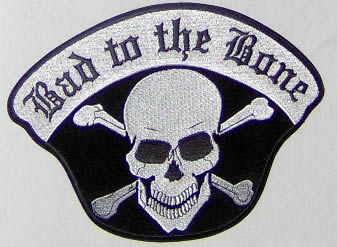 Bad To The Bone Skull Patch - Medium - HATNPATCH