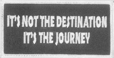 It's Not The Destination, It's The Journey Patch - HATNPATCH