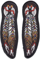 Native American Feathers Patch (Pair) - Small - HATNPATCH