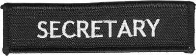 Secretary Patch– HATNPATCH