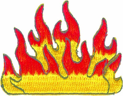 Wide Flames Patch - Small - HATNPATCH