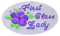 First Class Lady Patch - Purple - HATNPATCH
