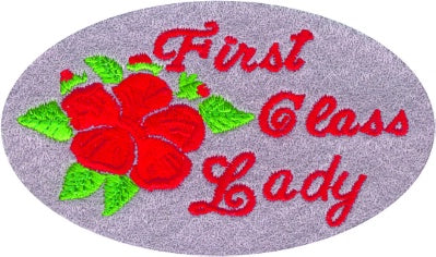 First Class Lady Patch - Red - HATNPATCH