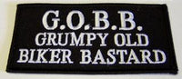 G.O.B.B. - Grumpy Old Biker Bastard Patch - HATNPATCH