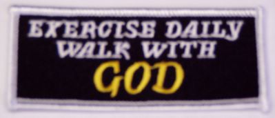 Exercise Daily Walk With God Patch - HATNPATCH
