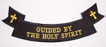 Guided By The Holy Spirit Biker Style Lower Rocker Patch - Large - HATNPATCH