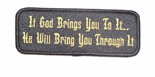 IF GOD BRINGS YOU TO IT PATCH - HATNPATCH