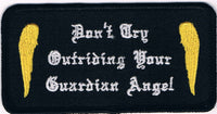 Don't Try Outriding Your Guardian Angel Patch With Wings - HATNPATCH