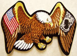 POW/MIA Eagle w/USA and POW Flag Patch - Large - HATNPATCH