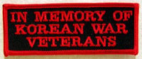 In Memory Of Korean War Veterans Patch - HATNPATCH