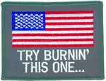 TRY BURNIN' THIS ONE... (Large) PATCH - HATNPATCH