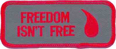 FREEDOM ISN'T FREE PATCH - HATNPATCH