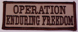 OPERATION ENDURING FREEDOM PATCH - HATNPATCH