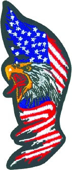 TALL EAGLE FLAG (Large) PATCH - HATNPATCH