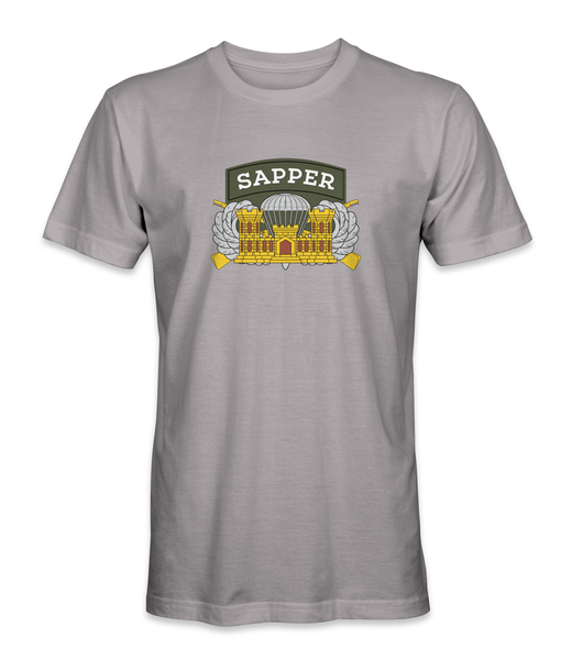 US Army SAPPER With Engineer Castle T-Shirt - HATNPATCH