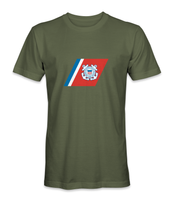 US Coast Guard Racing Stripe Logo T-Shirt V2 - HATNPATCH