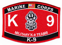 US Marine Corps K-9 Military K-9 Teams MOS Patch - HATNPATCH